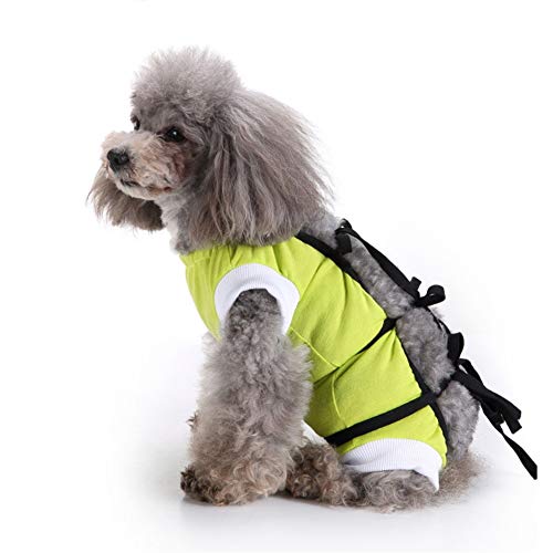 WESEEDOO op Body für Hunde Katzenbody Chirurgischer Hundeanzug nach der Kastration Chirurgische Weste für Hunde Cat Recovery Suit Katzen Kleidung Green,S von WESEEDOO