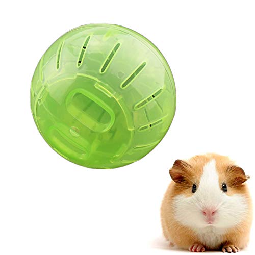 WESEEDOO laufrad für Hamster laufrad Hamster Hamster in eine Ball Spielzeug Hamster Rad stille Spinner Hamster Holz Hamster Rad Hamster stille Rad 10cm,Green von WESEEDOO