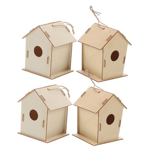 WESIEVYA 4stücke Unbemalte Vogelhäuser Für Junge Mädchen DIY Bastelset Aus Holz Zum Malen Und Dekorieren Kreatives Spielzeug Für Junge Mädchen Fantasie Und Handfertigkeit WESIEVYA 4stücke Unbemalte Vogelhäuser Für Junge Mädchen DIY Bastelset Aus Holz Zum Malen Und Dekorieren Kreatives Spielzeug Für Junge Mädchen Fantasie Und Handfertigkeit von WESIEVYA