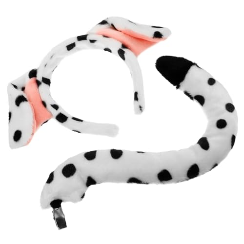 WESIEVYA Hundezubehör Stirnband Mit Welpenohren Schwanzzubehör Für Kleine Hunde Cosplay-Requisiten Party-Accessoires WESIEVYA Hundezubehör Stirnband Mit Welpenohren Schwanzzubehör Für Kleine Hunde Cosplay-Requisiten Party-Accessoires von WESIEVYA