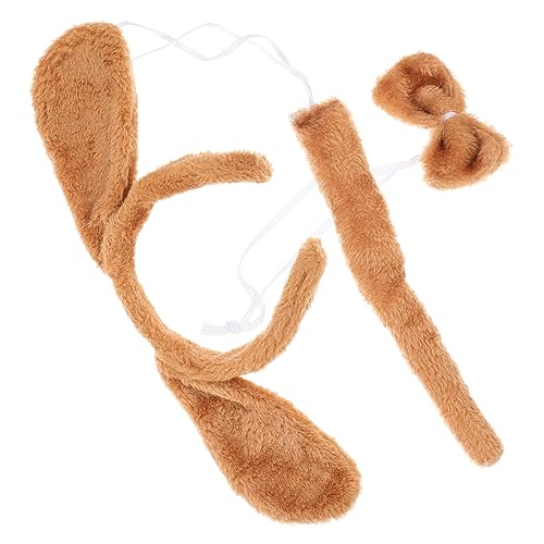 WESIEVYA Welpenkopfschmuck Hundekostüm-Set Mit Stirnband Fliege Cosplay-Party Geburtstagsdeko WESIEVYA Welpenkopfschmuck Hundekostüm-Set Mit Stirnband Fliege Cosplay-Party Geburtstagsdeko von WESIEVYA
