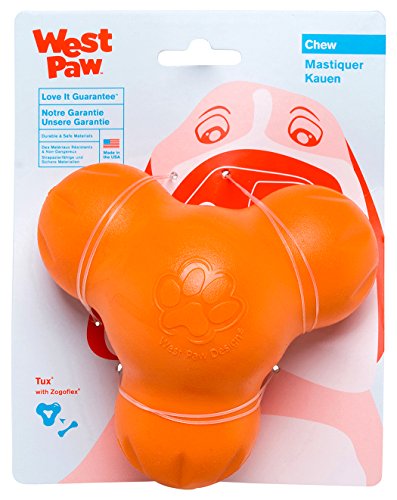 West Paw Zogoflex Tux Treat Dispensing Chew Toy for Dogs Tangerine von WEST PAW
