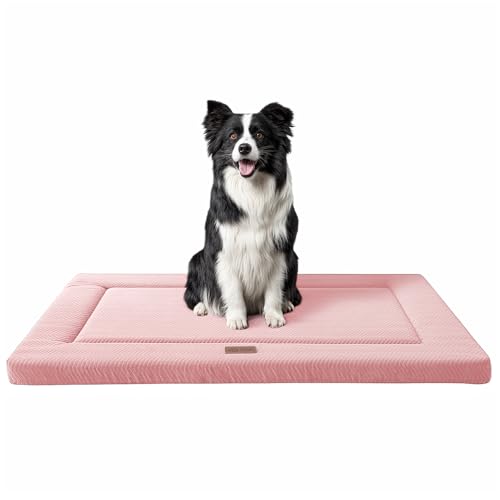 WESTERN HOME Hundebett für Kiste, hochbelastbare Schaumstoff-Hundebox-Matte, Zwinger-Pad mit weichem, gewelltem Plüsch, bequem, rutschfest, waschbar, Bett für große, mittelgroße und kleine Hunde und WESTERN HOME Hundebett für Kiste, hochbelastbare Schaumstoff-Hundebox-Matte, Zwinger-Pad mit weichem, gewelltem Plüsch, bequem, rutschfest, waschbar, Bett für große, mittelgroße und kleine Hunde und von WESTERN HOME