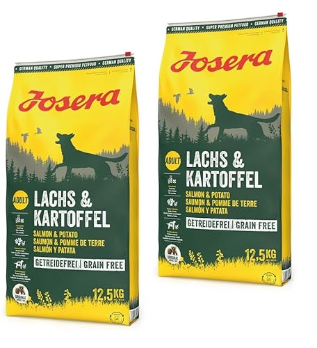 Josera Lachs & Kartoffel 2 x 12,5kg Sparpaket Trockenfutter für Hunde von WET-ART