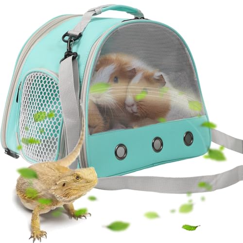 Belüftungsträger für Bartagamen, Meerschweinchen, Meerschweinchen-Tragetasche für 2, Reptilien-Reisetasche für Eidechsen, Zuckergleiter, Igel, Ratten, Papageien, Vögel, von Fluggesellschaften Belüftungsträger für Bartagamen, Meerschweinchen, Meerschweinchen-Tragetasche für 2, Reptilien-Reisetasche für Eidechsen, Zuckergleiter, Igel, Ratten, Papageien, Vögel, von Fluggesellschaften von WEVONIGU