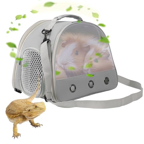 Belüftungsträger für Bartagamen, Meerschweinchen, Meerschweinchenträger für 2, Reptilien-Reisetasche für Eidechsen, Zuckergleiter, Igel, Ratten, Papageien, Vögel, von Fluggesellschaften zugelassen Belüftungsträger für Bartagamen, Meerschweinchen, Meerschweinchenträger für 2, Reptilien-Reisetasche für Eidechsen, Zuckergleiter, Igel, Ratten, Papageien, Vögel, von Fluggesellschaften zugelassen von WEVONIGU