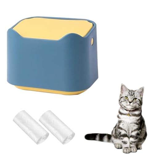 WEWAYKGJ Katzenstreu Mülleimer Mini Arbeitsplatte Katzenstreu Entsorgungseimer mit Pressdeckel Katzenkot Mülleimer inklusive 60 Nachfüllbeutel WEWAYKGJ Katzenstreu Mülleimer Mini Arbeitsplatte Katzenstreu Entsorgungseimer mit Pressdeckel Katzenkot Mülleimer inklusive 60 Nachfüllbeutel von WEWAYKGJ