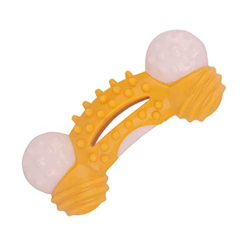 WFLY Hundekauspielzeug für aggressives Kauen, Fetch- und Zerrspielzeug, ungiftiges unzerstörbares Naturkautschuk-Hundespielzeug (Color : Yellow) von WFLY