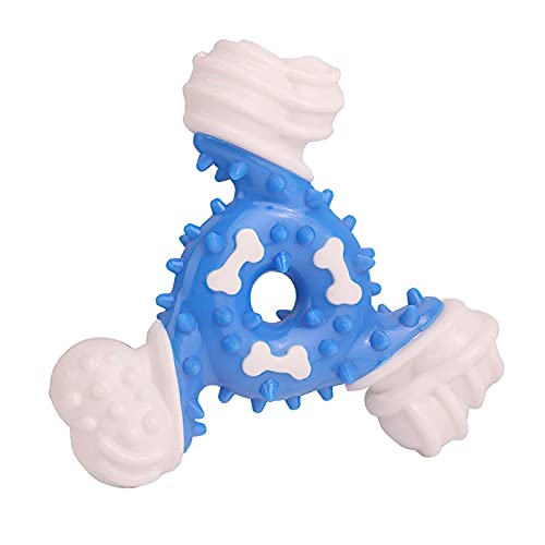 WFLY Hundekauspielzeug für aggressives Kauen, Robustes, langlebiges Welpenkauspielzeug für mittelgroße Hunde, unzerstörbares Hundespielzeug (Color : Blue) von WFLY
