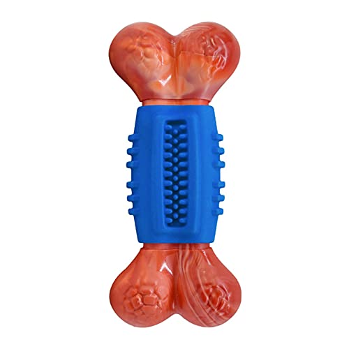 WFLY Hundekauspielzeug für aggressives Kauen, robuster, unzerstörbarer Kauknochen mit extremer Kraft, Rindfleischgeschmack (Color : Blue) von WFLY