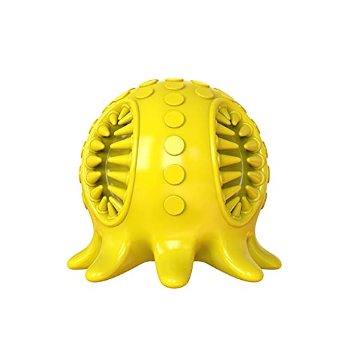 WFLY Hundekauspielzeug für kleine, mittlere und große Hunde,Unzerstörbares Hundequietschenspielzeug, Entlasten Sie Angst bei Hunden, Robustes, langlebiges Hundekauspielzeug (Color : Yellow) von WFLY