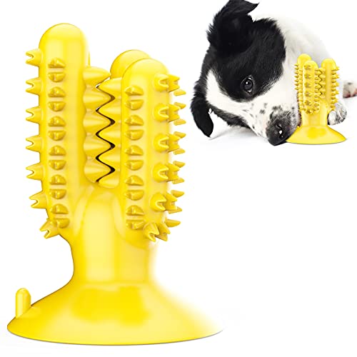 WFLY Hundespielzeug für aggressives Kauen, Robustes Zahnbürsten-Kauspielzeug für das Haustiertraining, Zahnreinigung für mittelgroße Rassen (Color : Yellow) von WFLY