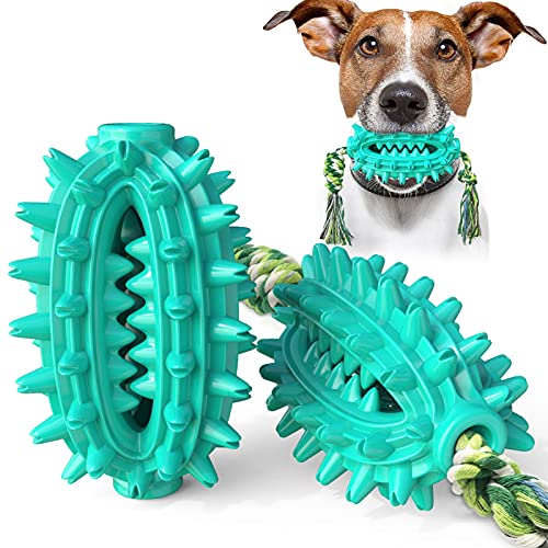 WFLY Hundespielzeug für aggressives Kauen, ungiftiges Training und Zähneputzen Hundespielzeug, langlebiges unzerstörbares Haustierspielzeug (Color : Blue) von WFLY