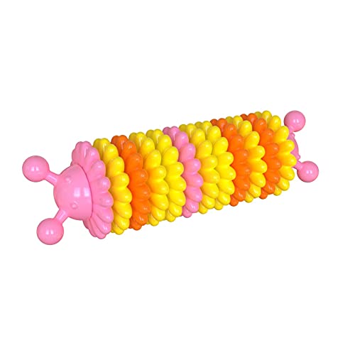 WFLY Ungiftiges Naturkautschuk-Hundespielzeug für aggressives Kauen, Robustes Hundespielzeug zum Trainieren und Reinigen der Zähne (Color : Pink) von WFLY