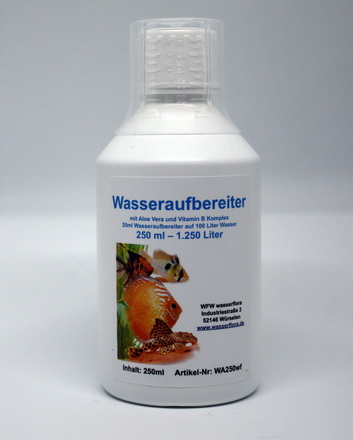 250 ml Wasseraufbereiter für 1.250 Liter Aquarium-Wasser von WFW wasserflora