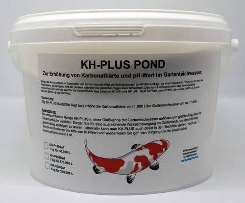 5 kg KH-PLUS POND - erhöht Karbonathärte & stabilisiert pH-Wert, für 200.000 Liter von WFW wasserflora