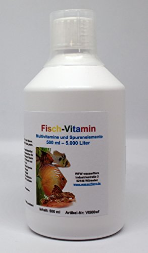 500 ml Fisch-Vitamin, Multivitamine und Spurenelemente für EIN Starkes Immunsystem von WFW wasserflora