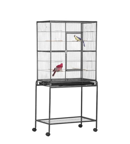 Bird Cage for Small Birds Durable Spacious Aviary Easy Access Door Includes Perches Slide-Out Feeder Ideal for Parrots Canaries Finches Sturdy Frame Compact Size Decorative and Functional von WG_FJEWLFV