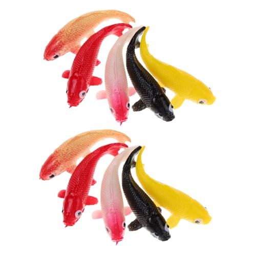 WHAMVOX 10 Stück Mini Koi Fisch Modelle aus Widerstandsfähigem Harz Farbenfrohe Aquarium Dekoration Realistische Künstliche Fische für Fischbecken Vielseitige Deko für Aquarium und Party WHAMVOX 10 Stück Mini Koi Fisch Modelle aus Widerstandsfähigem Harz Farbenfrohe Aquarium Dekoration Realistische Künstliche Fische für Fischbecken Vielseitige Deko für Aquarium und Party von WHAMVOX