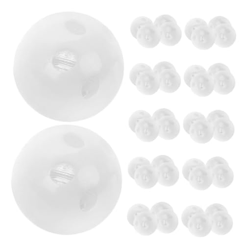 WHAMVOX 100 Stück Rasselkugel-einsätze Weiß Kunststoff Geräuschemacher Ersatzteile für Tier Plüschspielzeug Langlebig Robust Einfache Montage WHAMVOX 100 Stück Rasselkugel-einsätze Weiß Kunststoff Geräuschemacher Ersatzteile für Tier Plüschspielzeug Langlebig Robust Einfache Montage von WHAMVOX