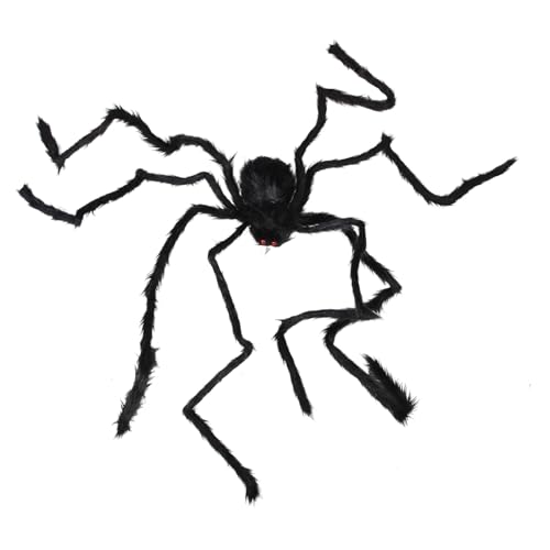 WHAMVOX Halloween XXL Spider Haustierdeko Weiches Plüschmaterial Kreative Horrordekoration für Hunde und Katzen Lustiges Halloween Zubehör für Drinnen Einfach zu Platzieren und Sicher WHAMVOX Halloween XXL Spider Haustierdeko Weiches Plüschmaterial Kreative Horrordekoration für Hunde und Katzen Lustiges Halloween Zubehör für Drinnen Einfach zu Platzieren und Sicher von WHAMVOX