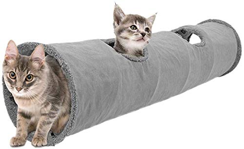 WHATPYM Katzenspielzeug Katzentunnel, Katze Spielzeug Hundenspielzeug Spieltunnel Pet Play Tunnel Tube für Katze, Welpe, Kitty, Kätzchen, Kaninchen von WHATPYM