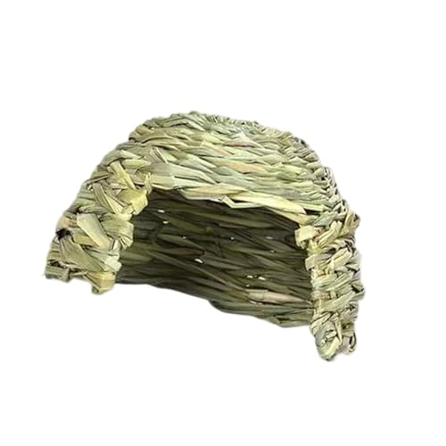 WHFCBJBW Handgewebtes Gras-Strohhaus für kleine Haustiere, Lebensraum, Höhle für Kleintiere, Igel, Eichhörnchen, Kaninchen, Spielhaus WHFCBJBW Handgewebtes Gras-Strohhaus für kleine Haustiere, Lebensraum, Höhle für Kleintiere, Igel, Eichhörnchen, Kaninchen, Spielhaus von WHFCBJBW