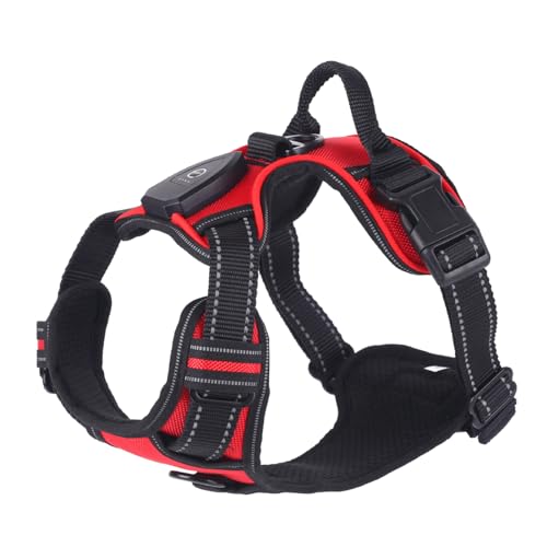 WHFCBJBW Hundegeschirr für Hunde, Brustgurt, LED, mit stabiler Schnalle, für große Hunde, Gassi gehen, Kätzchen, Brustgurt, Hundegeschirr WHFCBJBW Hundegeschirr für Hunde, Brustgurt, LED, mit stabiler Schnalle, für große Hunde, Gassi gehen, Kätzchen, Brustgurt, Hundegeschirr von WHFCBJBW