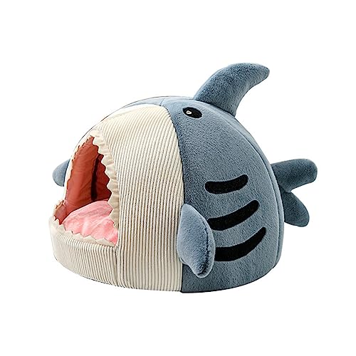 WHFCBJBW Katzenbett für Indoor-Katzen, kleine Hunde, warmes Bett, Hausform, Welpenzelt, Bett, Kätzchenhöhle, abnehmbare Kissen WHFCBJBW Katzenbett für Indoor-Katzen, kleine Hunde, warmes Bett, Hausform, Welpenzelt, Bett, Kätzchenhöhle, abnehmbare Kissen von WHFCBJBW