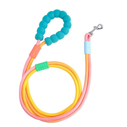 WHFCBJBW Multifunktionale Hundeleine für kleine und große Hunde, einfach zu trainieren, buntes Seil, gepolstert, 1,5 m WHFCBJBW Multifunktionale Hundeleine für kleine und große Hunde, einfach zu trainieren, buntes Seil, gepolstert, 1,5 m von WHFCBJBW