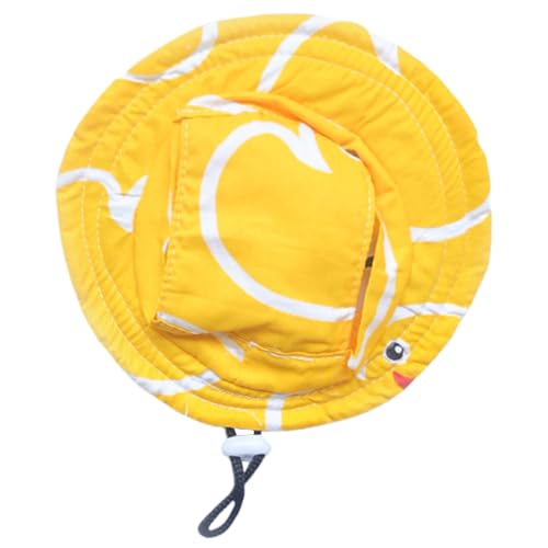 WHFCBJBW Pet Bucket Hat Outdoor Sunbonnet Supplies Devil Puppy Bucket Hat with Ear Holes Devil Hat von WHFCBJBW