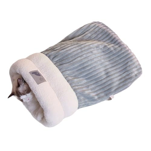 WHFCBJBW Rückzugsbett für den Innenbereich, gepolstert, Winterschlafsack, Ruhenest für Haustiere, zum Kuscheln, Schlafen, 360°-Wickeln, Haustier-Katzenzubehör WHFCBJBW Rückzugsbett für den Innenbereich, gepolstert, Winterschlafsack, Ruhenest für Haustiere, zum Kuscheln, Schlafen, 360°-Wickeln, Haustier-Katzenzubehör von WHFCBJBW
