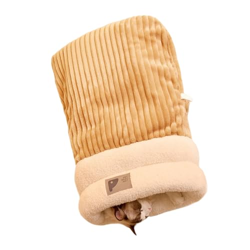 WHFCBJBW Rückzugsbett für den Innenbereich, gepolstert, Winterschlafsack, Ruhenest für Haustiere, zum Kuscheln, Schlafen, 360°-Wickeln, Haustier-Katzenzubehör WHFCBJBW Rückzugsbett für den Innenbereich, gepolstert, Winterschlafsack, Ruhenest für Haustiere, zum Kuscheln, Schlafen, 360°-Wickeln, Haustier-Katzenzubehör von WHFCBJBW