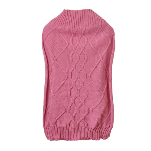 WHFCBJBW Warmer gestrickter Haustierpullover für Hunde, weich, bequem, Strickpullover für drinnen und draußen, Winter-Strickwaren von WHFCBJBW