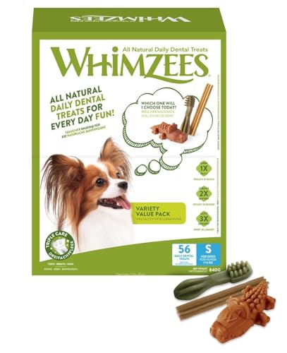 KENNELPAK Pet Things Whimzees Variety Value Box, klein, 56 Stück von WHIMZEES