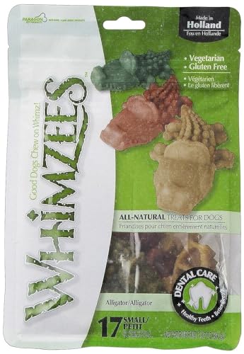 WHIMZEES 22541/3041 Krokodil S | 150 Stück vegetarische Hundesnacks von WHIMZEES