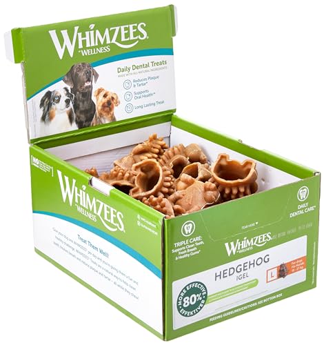 WHIMZEES Hunde Leckereien, Igel, groß, 30-Piece - Large von WHIMZEES