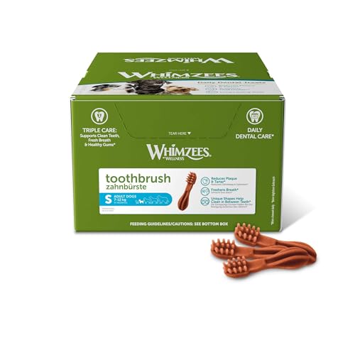 WHIMZEES Snack Dental Bürste Mix 8,6 cm Box 150 Stück von WHIMZEES