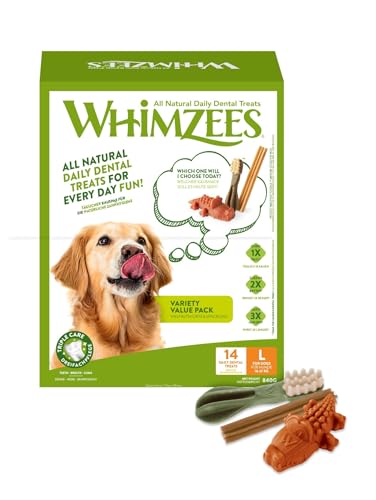 Whimzees Variety Value Box – 14 Hundeleckerlis von WHIMZEES