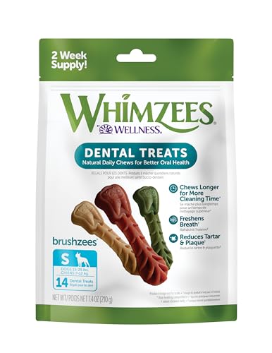 Whimzees Natural Grain Free Dental Dog Treats, Daily Use Packs, S von WHIMZEES