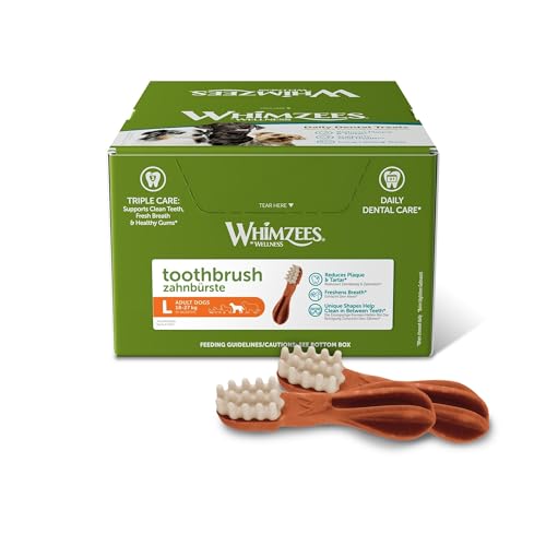 Whimzees Zahnbürste größe L / 30 St. im Display, 1er Pack (1 x 1.8 kg) von WHIMZEES