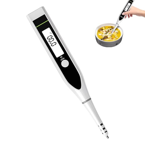 WHIPIN Digitales Salzgehaltmessgerät mit Stift, 0,01% bis 10% professionelles Salinometer, tragbarer Salztester mit LCD-Hintergrundbeleuchtung, Salzgehaltsmessgerät zur Messung(DSM5) von WHIPIN