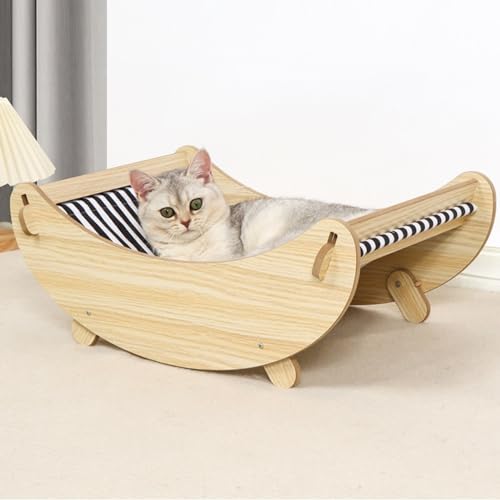 Haustierbett, Katzenschaukelbett, Katzenhütte, Geeignet für Alle Jahreszeiten, Haustierschaukelbett, Feldbett, Sofa, Wiege, Hängematte, Großer Platz Haustierbett, Katzenschaukelbett, Katzenhütte, Geeignet für Alle Jahreszeiten, Haustierschaukelbett, Feldbett, Sofa, Wiege, Hängematte, Großer Platz von WHYATT
