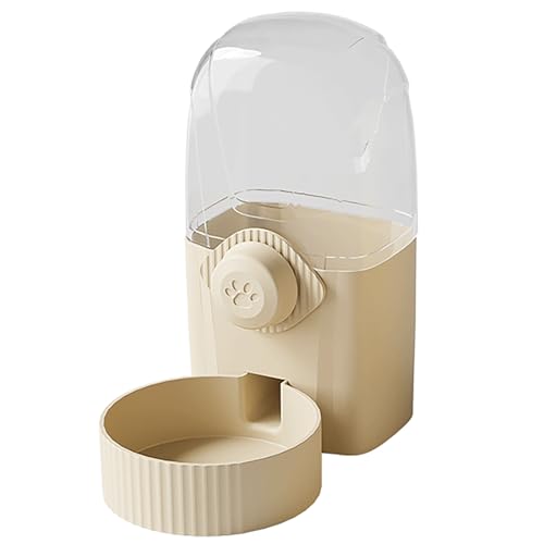 Katzen Fressnapf, Hunde- und Katzennäpfe, Wasser- und Futternapf-Set für Kleine oder Mittelgroße Hunde und Katzen (Color : Milky Coffee Color, Size : Drinking Tray) von WHYATT