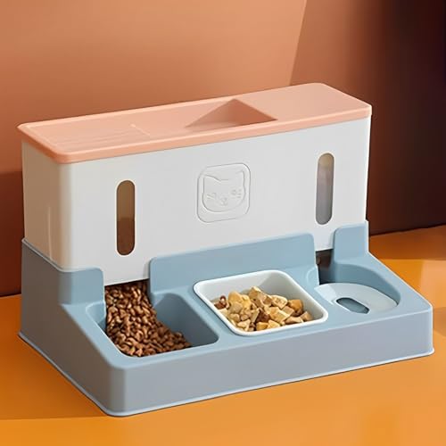 Katzen Napf, Kleine Hundenäpfe für Futter und Wasser, Set aus Napf und Wassernapf, für Kleine und Mittelgroße Hunde (Color : Pink) von WHYATT