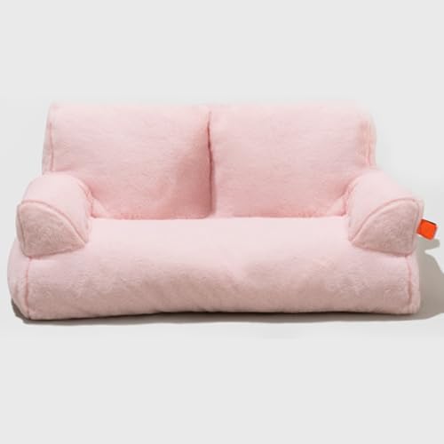 WHYATT Haustierbett, Katzenbett, Hundebett, Flauschig, Waschbar, Möbel für Hunde, Kuscheliges, Katzensofa, Hundesofa, Hund (Color : Pink) von WHYATT