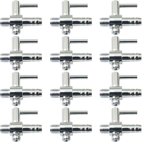 WHYHKJ 12 x Aquarium-Luftverteiler mit Gewinde, 1-Wege-Sauerstoff-Booster-Pumpe, Zubehör, Luftmengeneinstellventil, Umstellventil, Luftstromregelventil für Hydrokultur, Fischzucht WHYHKJ 12 x Aquarium-Luftverteiler mit Gewinde, 1-Wege-Sauerstoff-Booster-Pumpe, Zubehör, Luftmengeneinstellventil, Umstellventil, Luftstromregelventil für Hydrokultur, Fischzucht von WHYHKJ