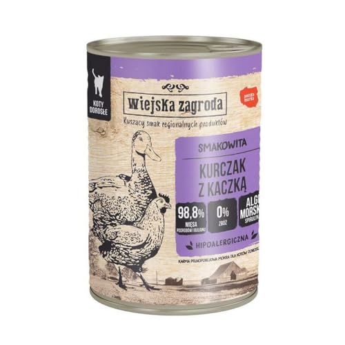 Katzenfutter WIEJSKA ZAGRODA Chicken Huhn 400 g - Marke: WIEJSKA ZAGRODA - EAN: 5906874201763 Katzenfutter WIEJSKA ZAGRODA Chicken Huhn 400 g - Marke: WIEJSKA ZAGRODA - EAN: 5906874201763 von WIEJSKA ZAGRODA