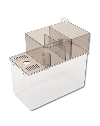 Betta Fischtank transparent einfache Reinigung Leichte kleine Goldfischschale für Betta Fischschildkröte Reptil von WIHFHGZ