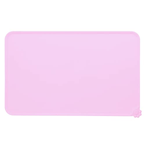 Haustier -Fütterungsmatte - Hochgezogene Kante Silikon -Taschen, Spritzschutzdesign, Nicht -Schlupfbodenschutz, ideal für Hunde und Katzen, Geschirrspüler sicher, faltbar, grau (Type 2) von WIHFHGZ